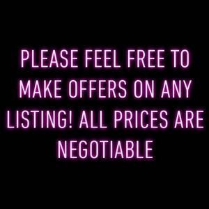 Please make offers! All prices are negotiable ❤️